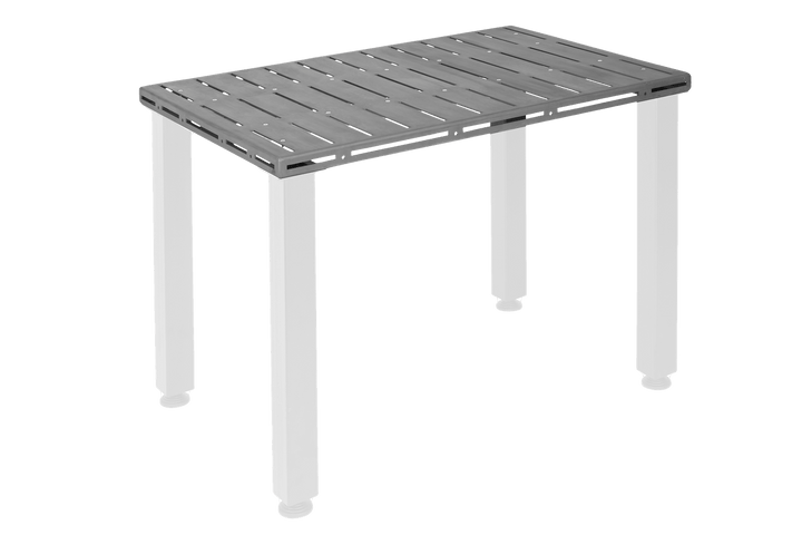 Welding table top groove