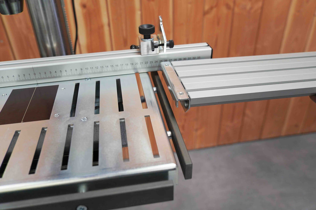 RUWI table extension for mounting rail with light scratches