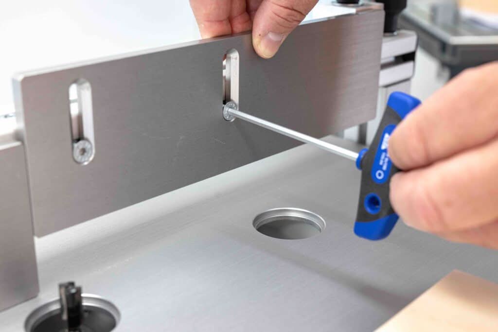 Stop ruler for RUWI milling table