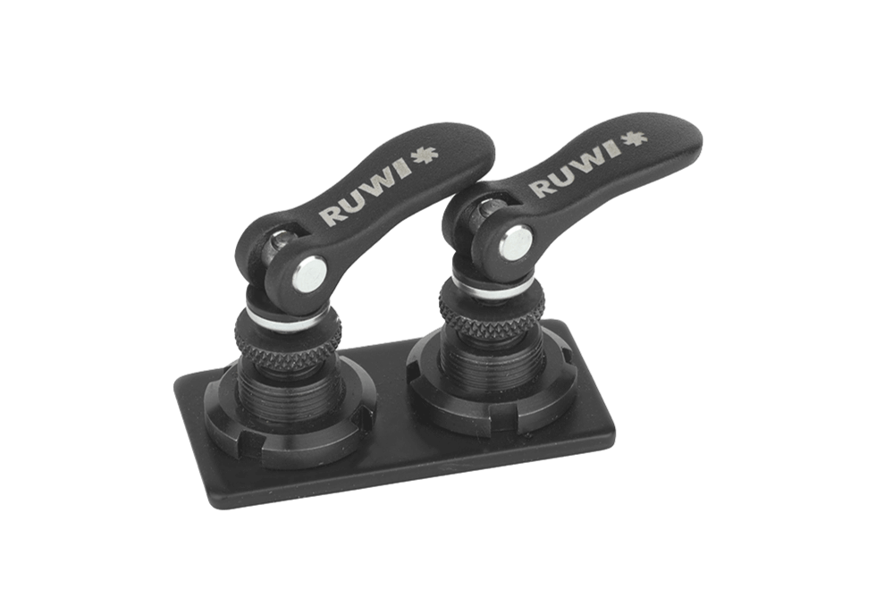 Adapter plate with 2 quick-release clamps groove 10 - RUWI I Tools for wood professionals