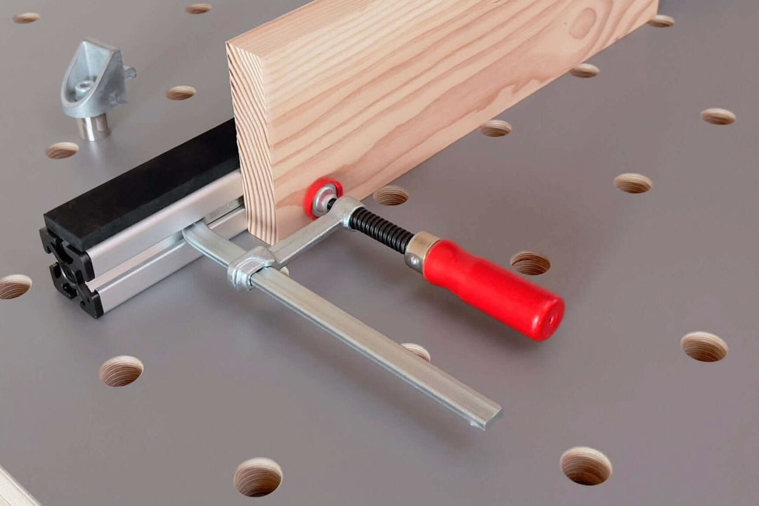 Glued support rail with anti-slip coating for RUWI lift table - RUWI I Werkzeuge für Holzprofis