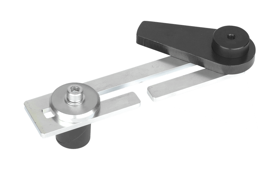 Eccentric clamp with adapter plate and clamping bolt - RUWI I Tools for wood professionals