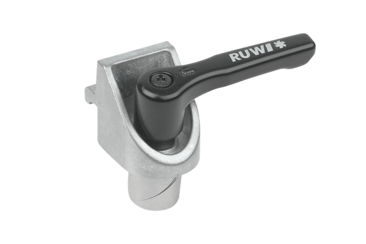 Clamping angle with clamping bolt Ø 20 mm and clamping lever - RUWI I Tools for wood professionals