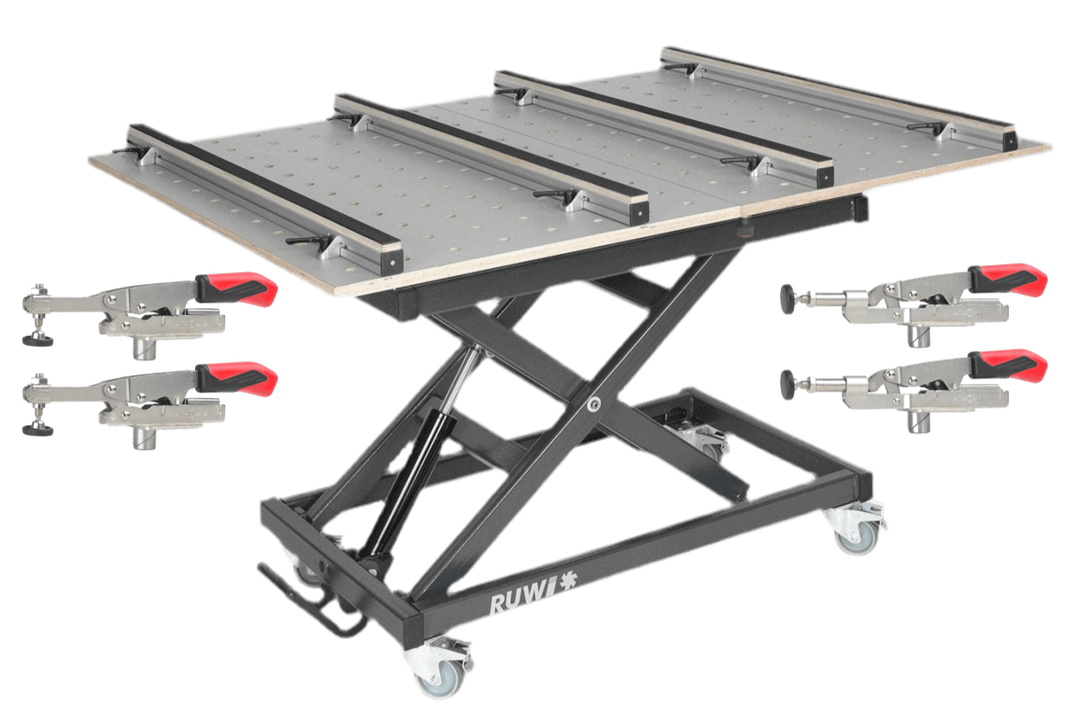 RUWI Lift table Premium clamping technology package - RUWI I Tools for wood professionals