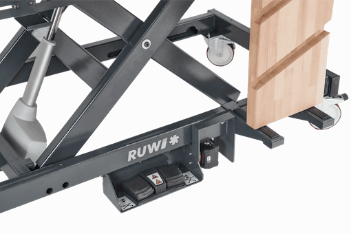 Base de mesa elevadora 400 XL batería / mesa elevadora de tijera - RUWI I Herramientas para profesionales de la madera