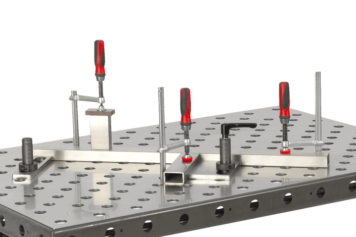 Mesa de soldadura rejilla perforada ø28 mm pata mesa - RUWI I Herramientas para profesionales de la madera