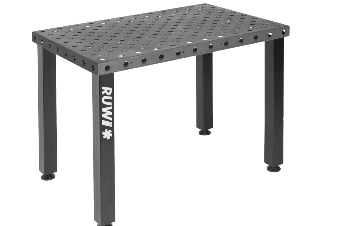 Mesa de soldadura rejilla perforada ø28 mm pata mesa - RUWI I Herramientas para profesionales de la madera