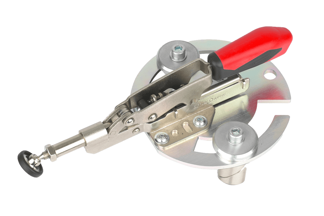 Pinza horizontal con placa adaptadora y perno de sujeción ø20 mm - RUWI I Herramientas para profesionales de la madera
