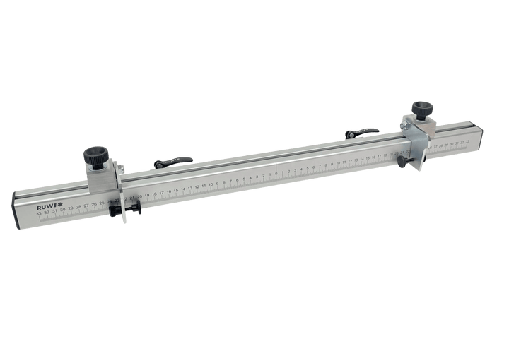 Règle de butée 720 mm avec échelle de mesure gravée au laser et dispositif de serrage rapide