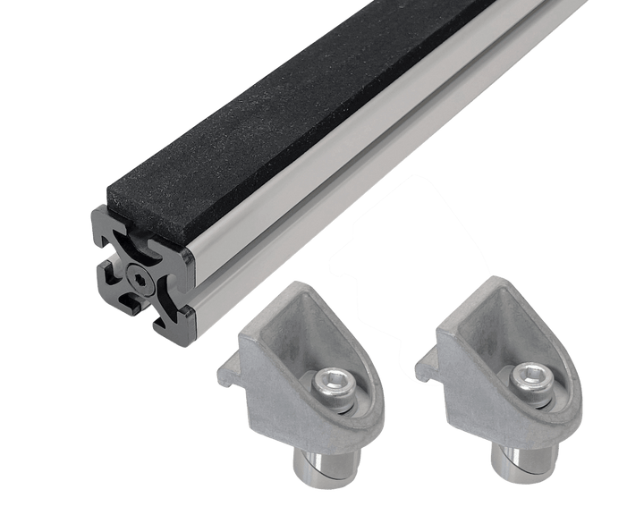 Rail d'appui avec revêtement antidérapant collé pour table élévatrice RUWI - RUWI I Outils pour les professionnels du bois