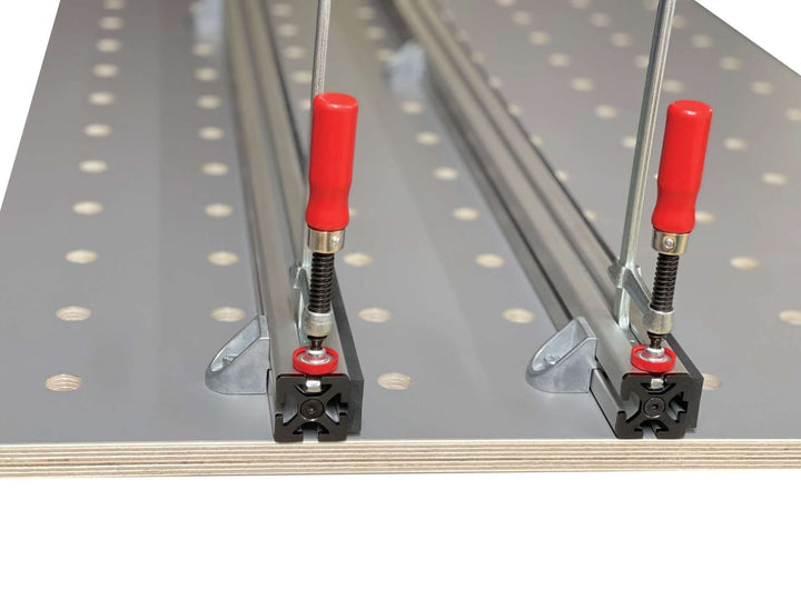 Rail d'appui avec revêtement antidérapant collé pour table élévatrice RUWI - RUWI I Outils pour les professionnels du bois