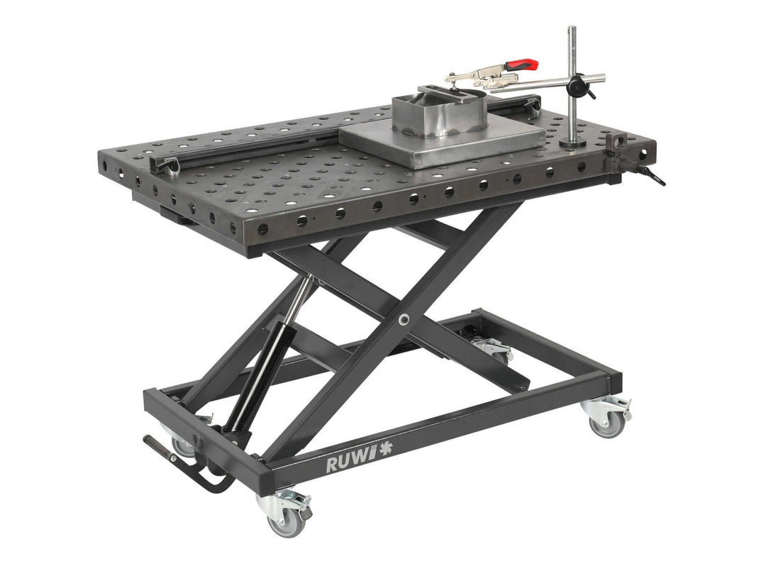 Table de soudage plaque perforée ø28 mm, table élévatrice - RUWI I Outils pour les professionnels du bois