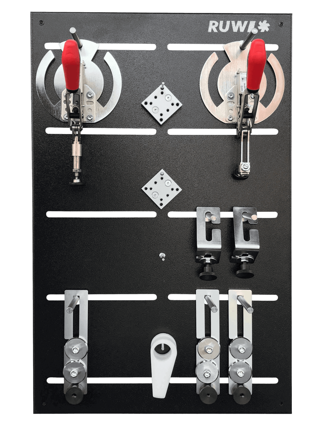 Système de serrage Premium Set pour grille de trous Ø 20 mm - RUWI I Outils pour les professionnels du bois