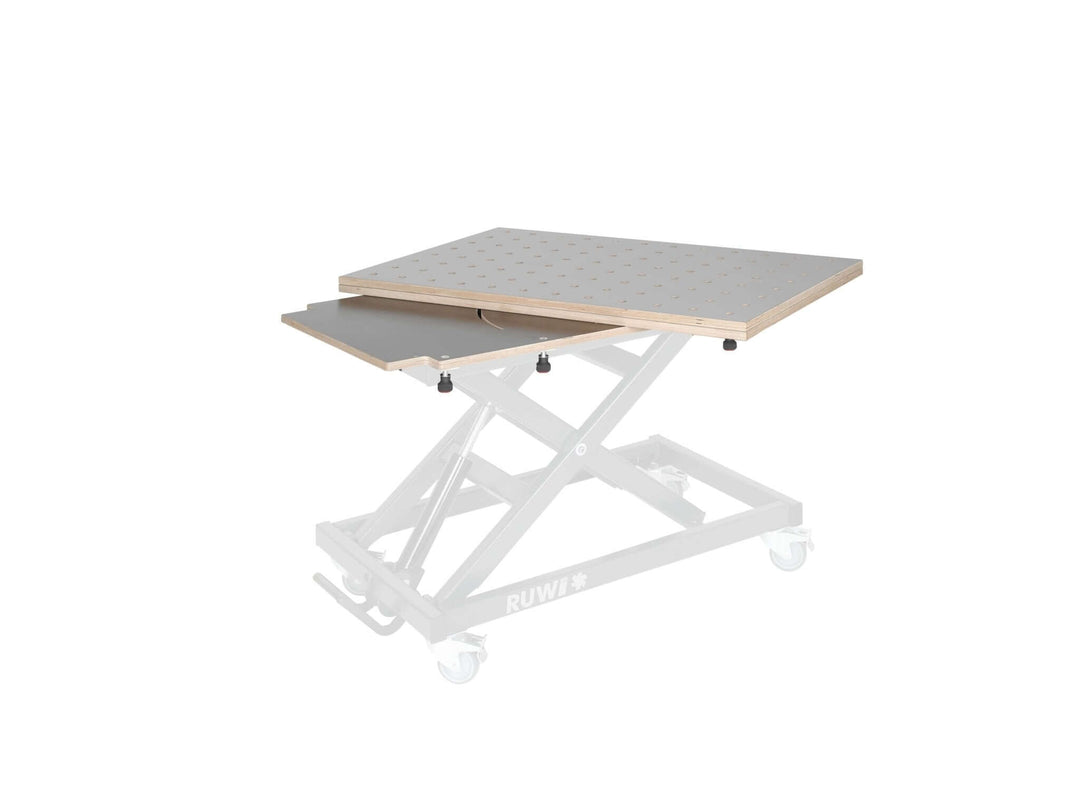 Dessus de table HPL pivotant - Plateau perforé - RUWI I Outils pour les professionnels du bois
