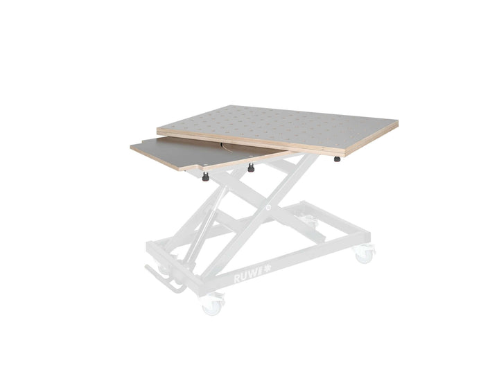 Dessus de table HPL pivotant - Plateau perforé - RUWI I Outils pour les professionnels du bois