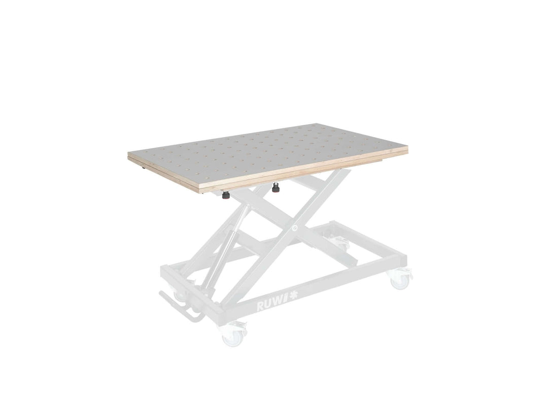 Dessus de table HPL pivotant - Plateau perforé - RUWI I Outils pour les professionnels du bois