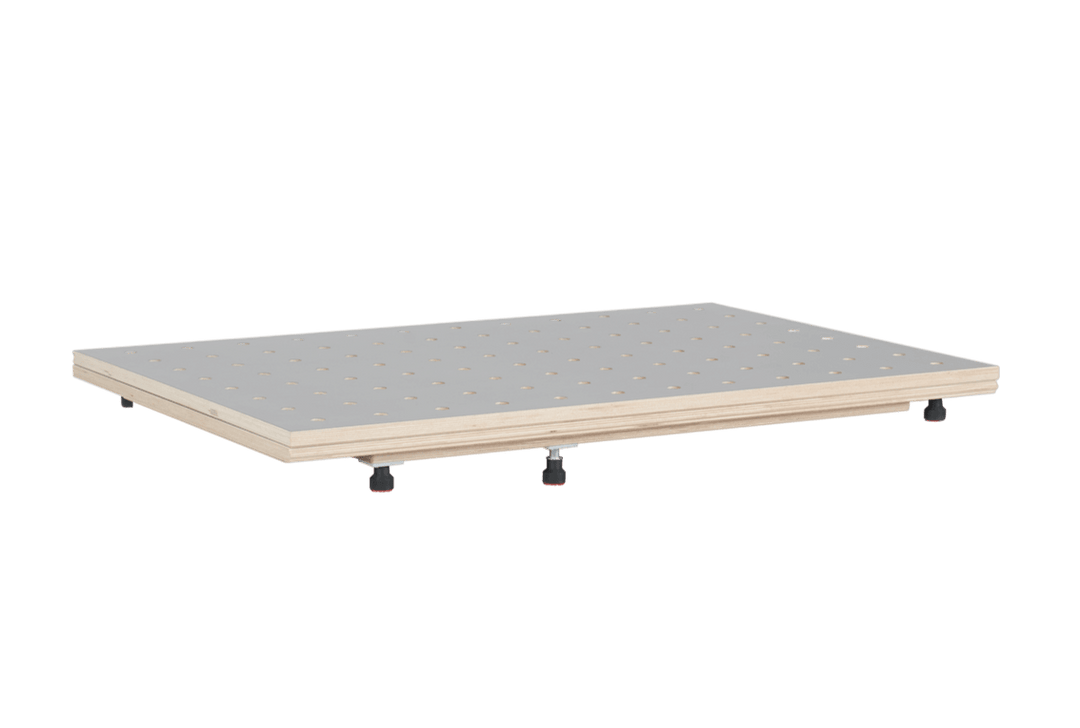 Dessus de table HPL pivotant - Plateau perforé - RUWI I Outils pour les professionnels du bois