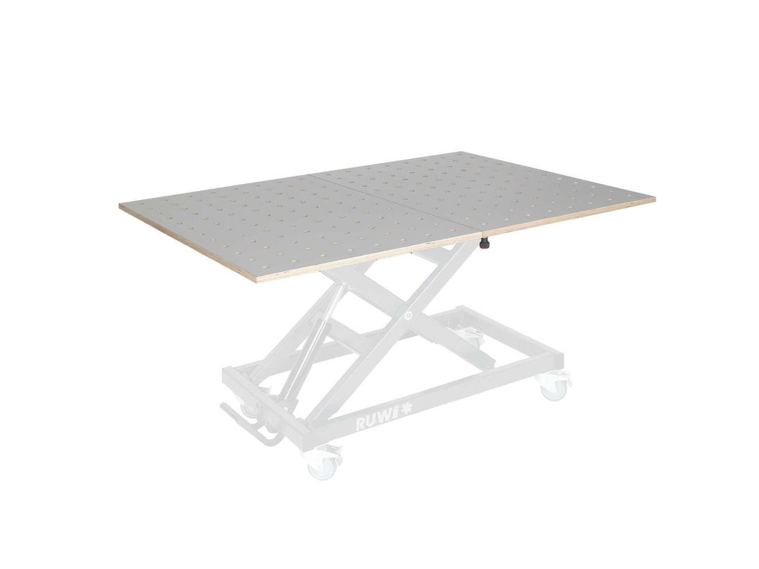Dessus de table HPL pivotant - Plateau perforé - RUWI I Outils pour les professionnels du bois