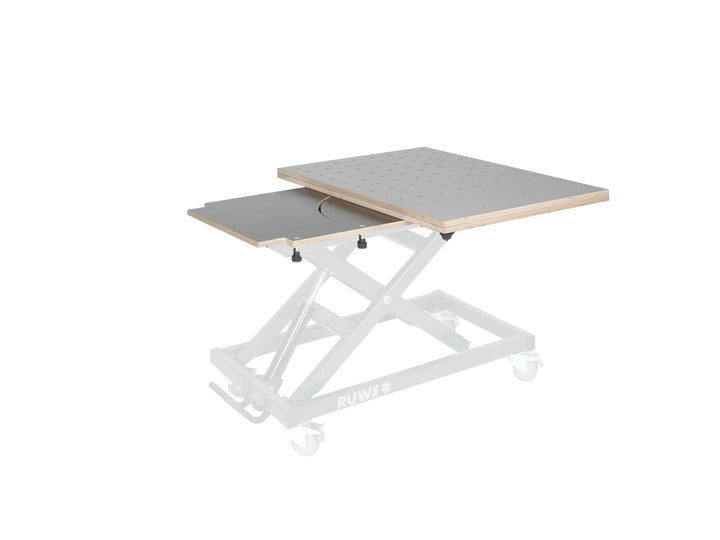 Dessus de table HPL pivotant - Plateau perforé - RUWI I Outils pour les professionnels du bois