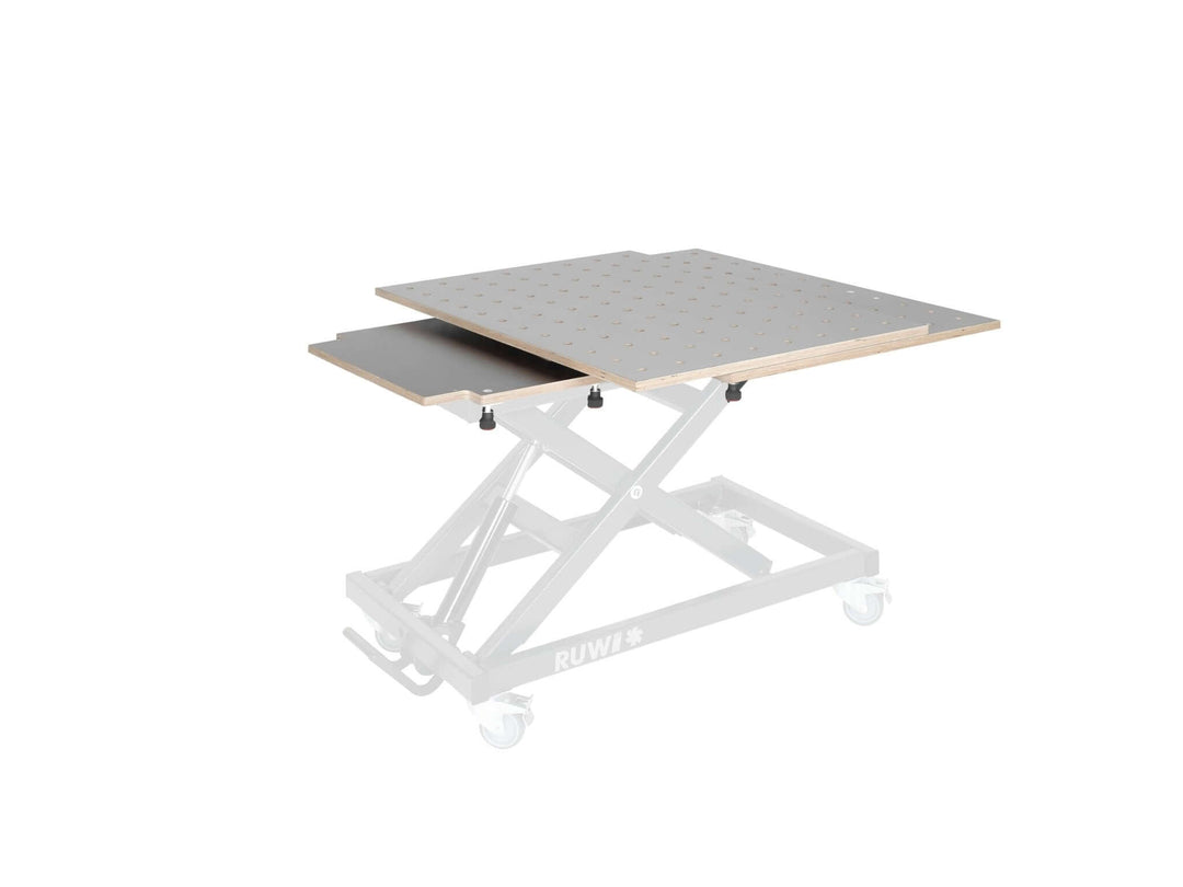 Dessus de table HPL pivotant - Plateau perforé - RUWI I Outils pour les professionnels du bois