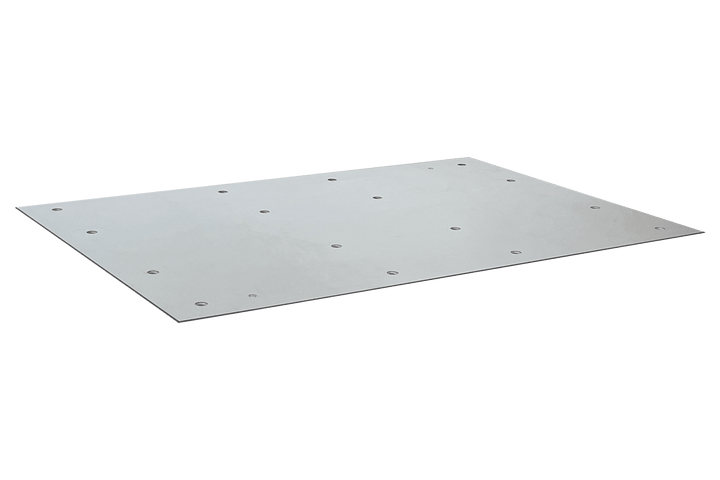 Metall Auflageplatte für Hubtisch Ø 20 mm Lochraster verzinkt