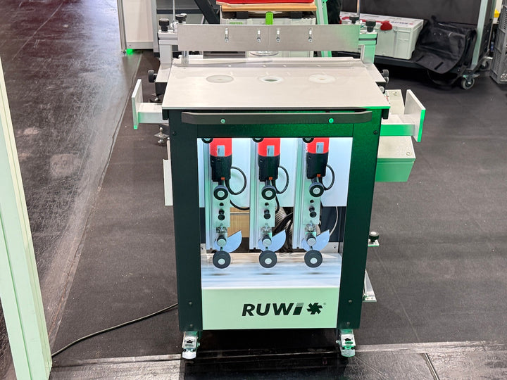 RUWI Frästisch Classic Performance Vorführmaschine Holzhandwerk Messe