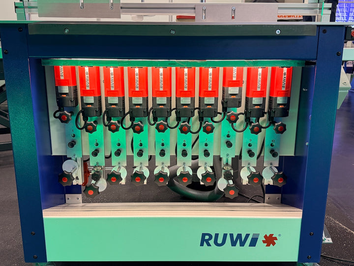 RUWI Frästisch Premium mit 10 Motoren Vorführmaschine Holzhandwerk Messe