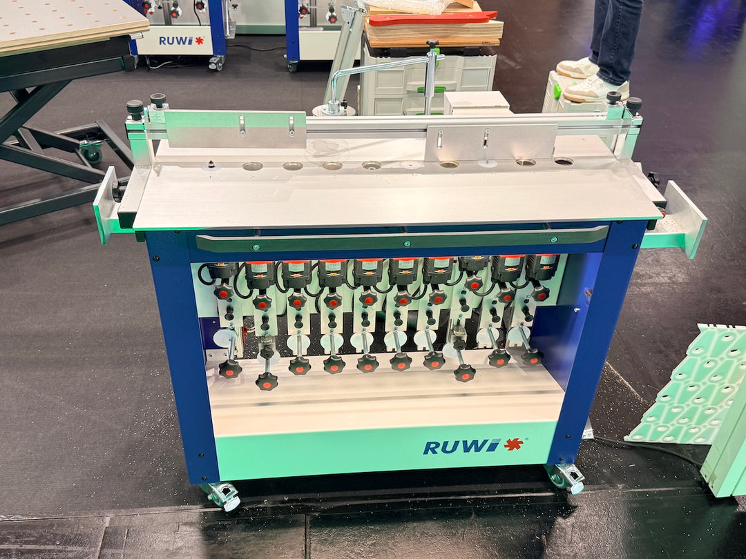 RUWI Frästisch Premium mit 10 Motoren Vorführmaschine Holzhandwerk Messe