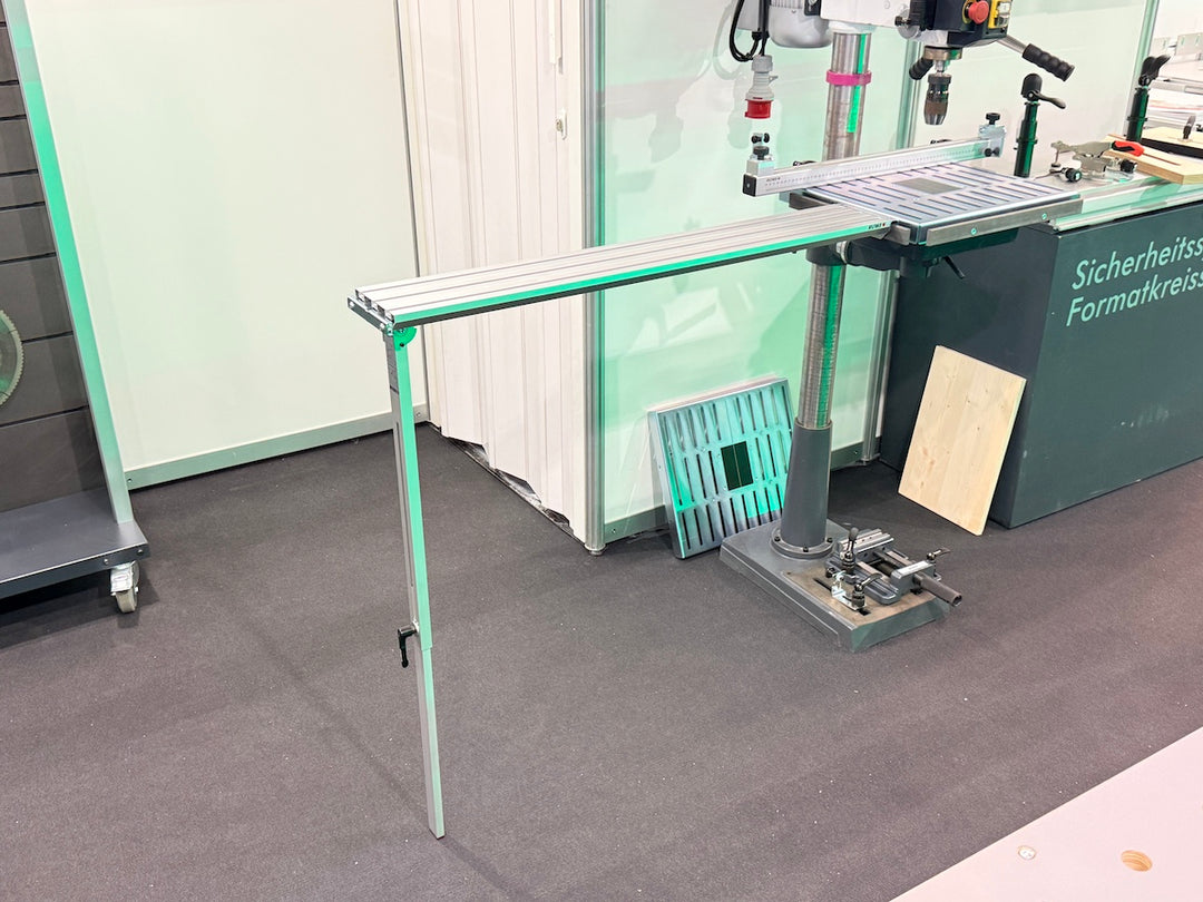 RUWI Bohrtisch Premium Vorführtisch Holzhandwerk Messe