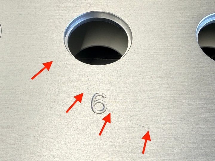 RUWI Frästisch Premium + Zubehör / Kratzer in der Deckelplatte