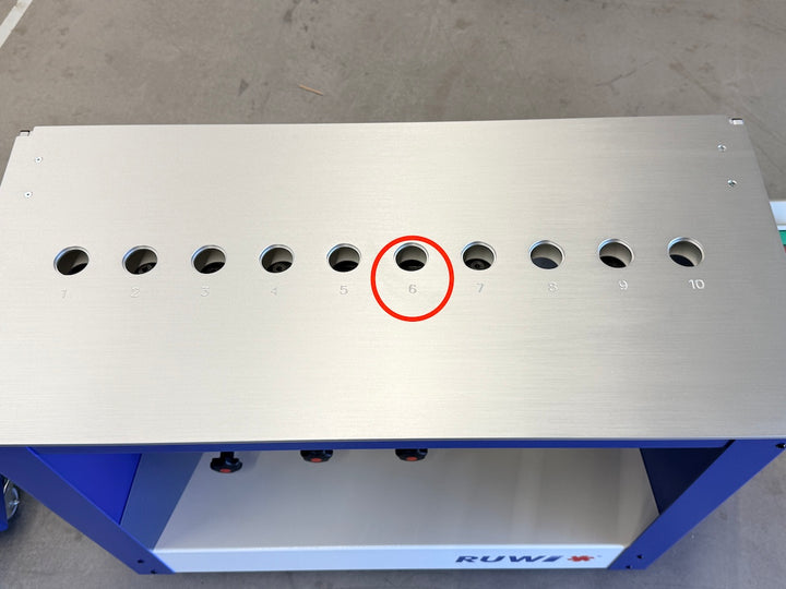 RUWI Frästisch Premium + Zubehör / Kratzer in der Deckelplatte