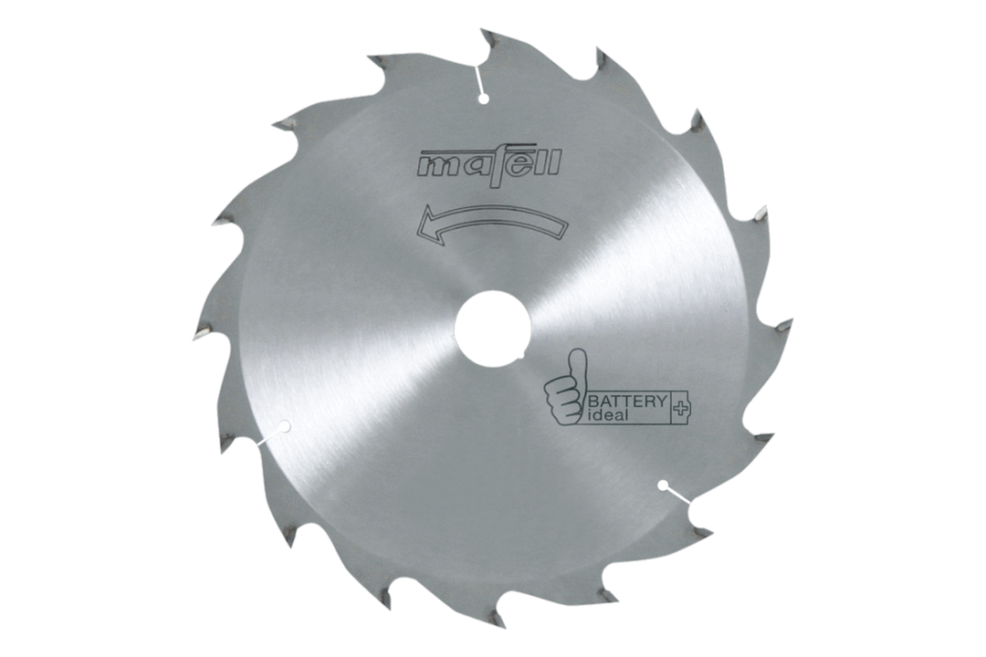 Sägeblatt-HM, 185 x 1,2/1,8 x 20 mm, Z 16, WZ, Battery ideal – Produktansicht