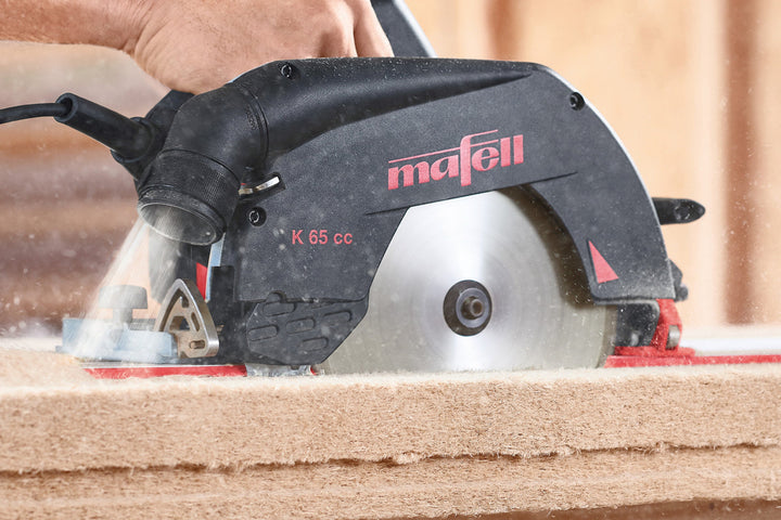 Mafell Handkreissäge K 65 cc: Die Spanführung wurde für das Schneiden von Holzfaserwerkstoffen konzipiert und optimiert