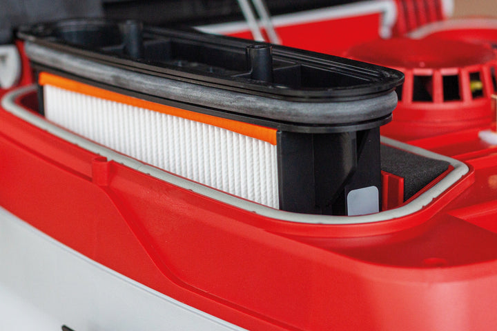 Mafell Absauggerät S 25 M: Das besonders effektive Filtersystem mit automatischer Filterabreinigung wurde speziell auf die Arbeit mit Elektrowerkzeugen abgestimmt