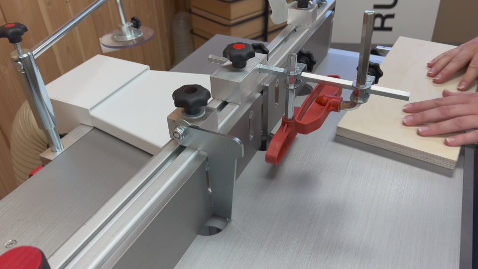 Règle de butée pour RUWI table de fraisage