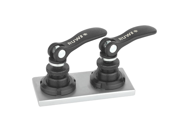 Adapterplatte mit 2 Schnellspanner Nut