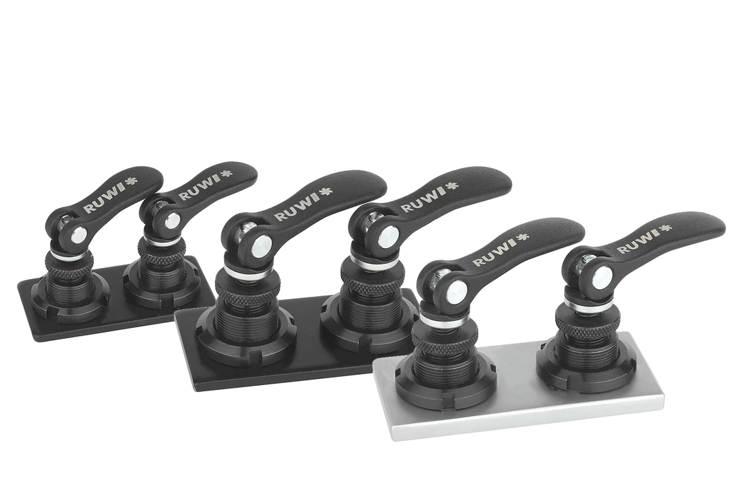 Adapterplatte mit 2 Schnellspanner Nut