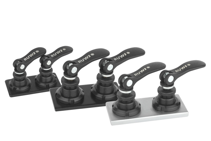 Adapterplatte mit 2 Schnellspanner Nut