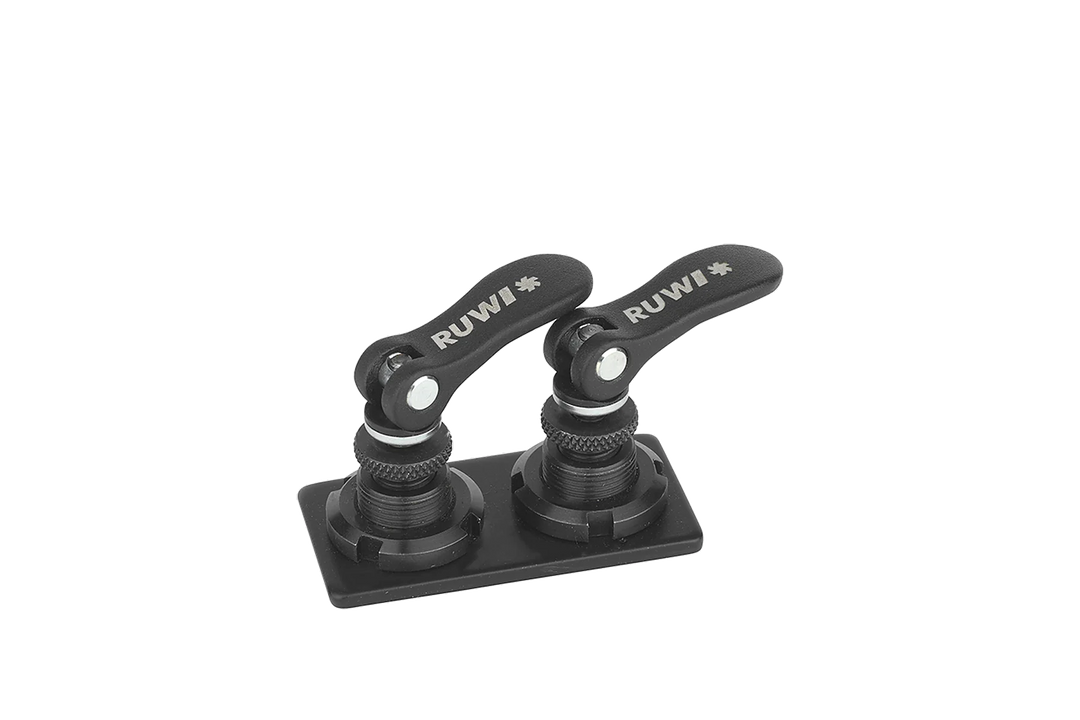 Adapterplatte mit 2 Schnellspanner Nut