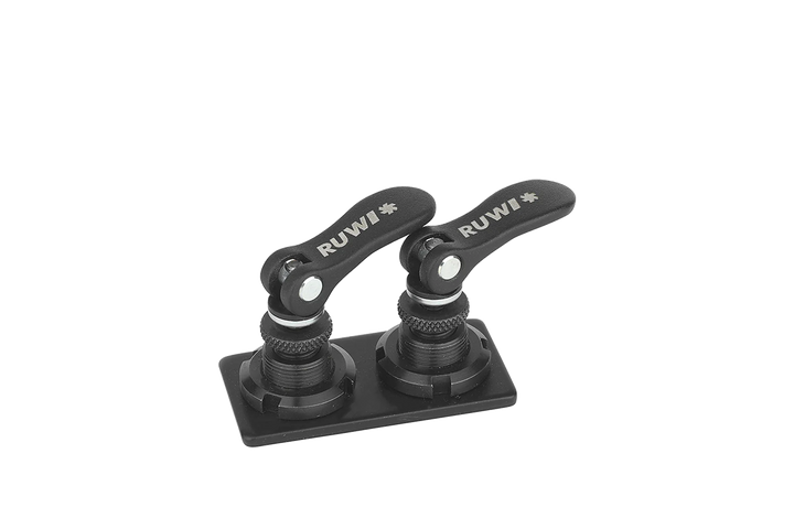 Adapterplatte mit 2 Schnellspanner Nut