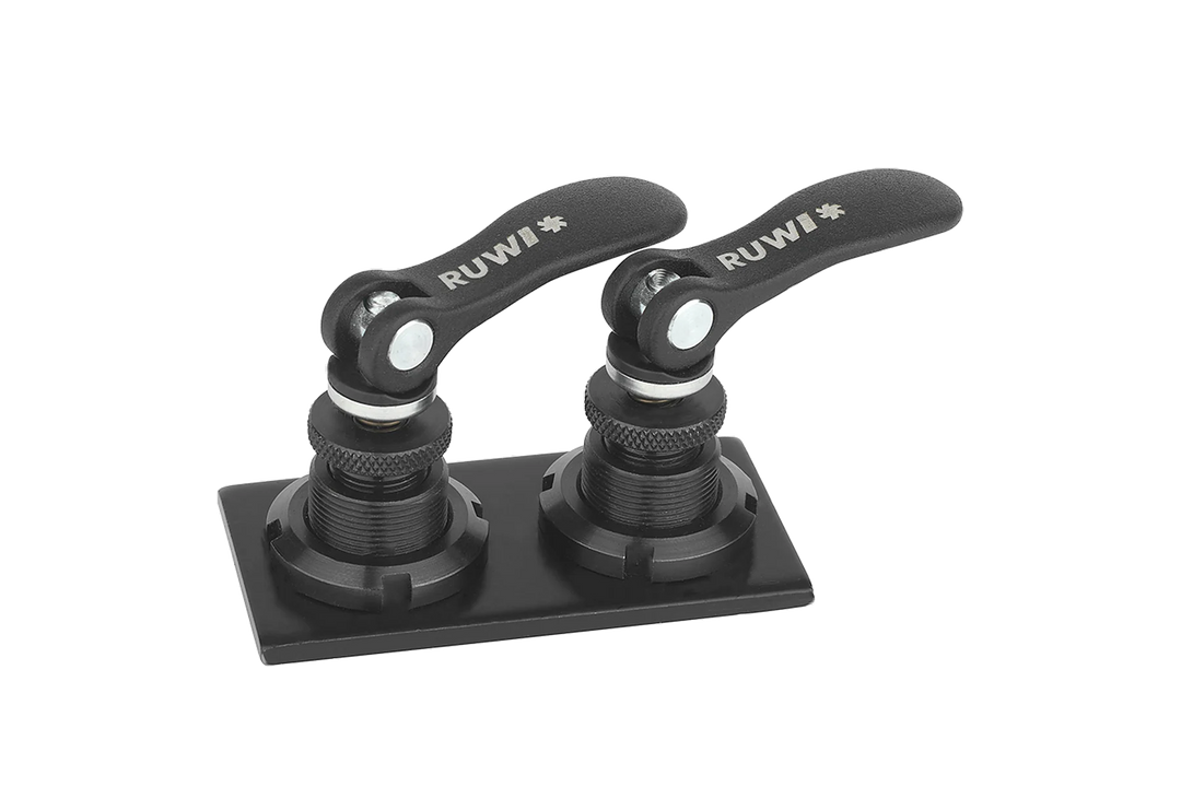 Adapterplatte mit 2 Schnellspanner Nut