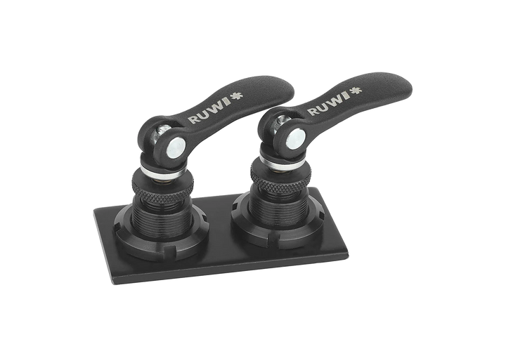 Adapterplatte mit 2 Schnellspanner Nut