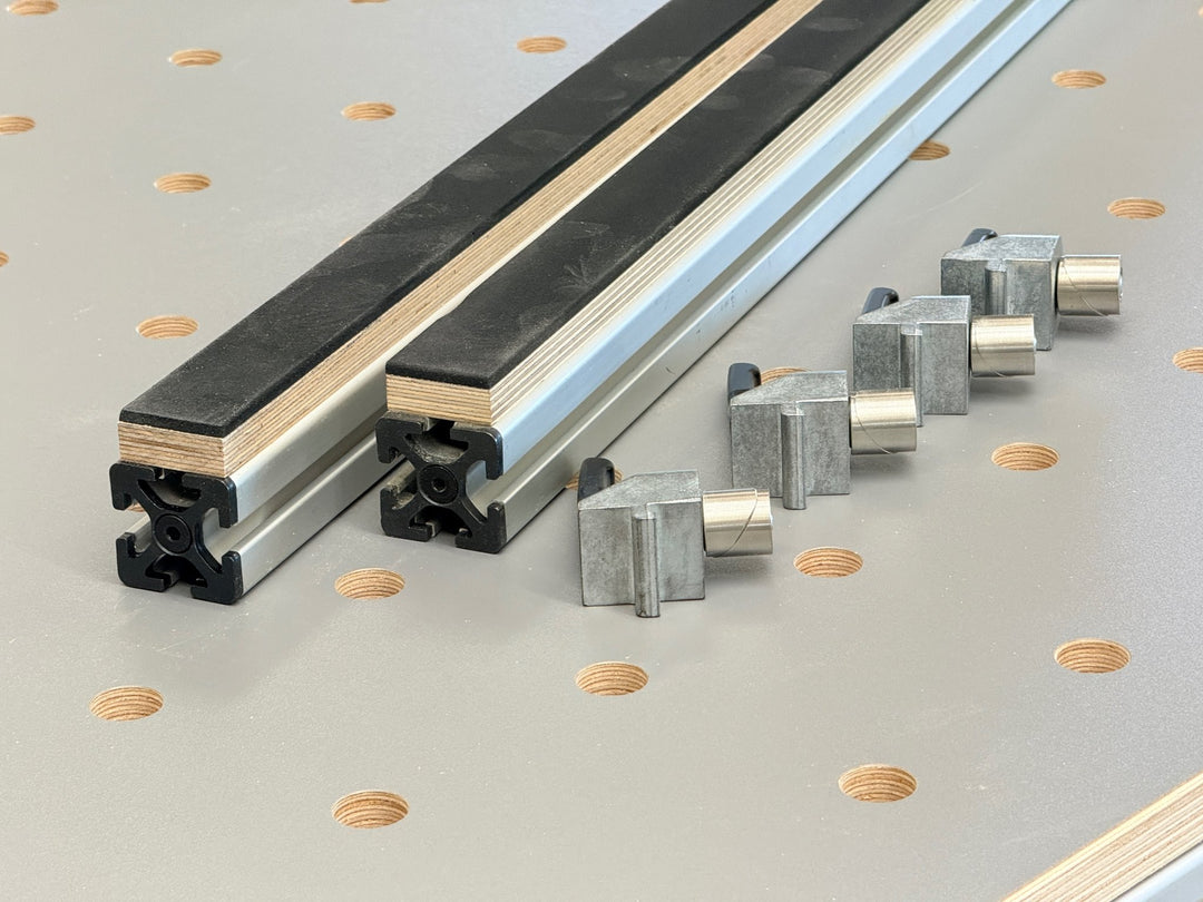RUWI Hubtisch Premium – Produktionstisch mit starken Gebrauchsspuren
