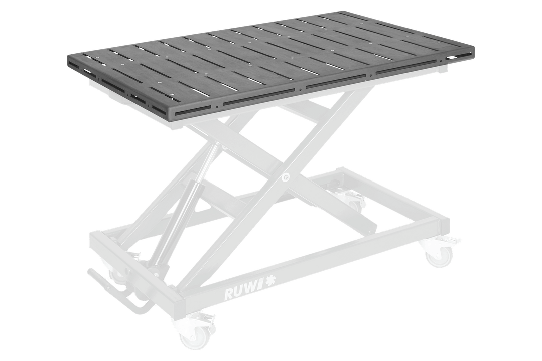 Welding table top groove