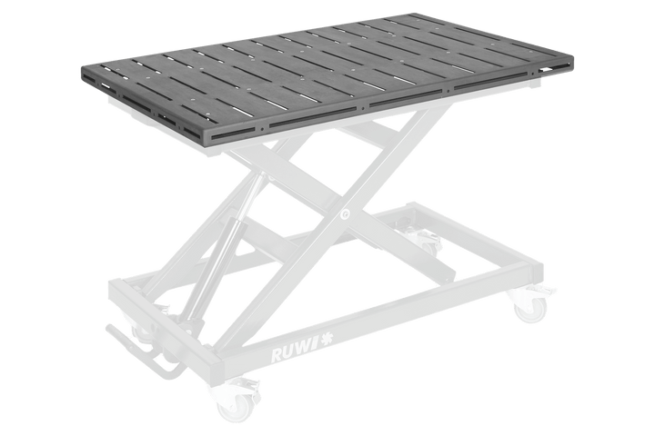 Welding table top groove