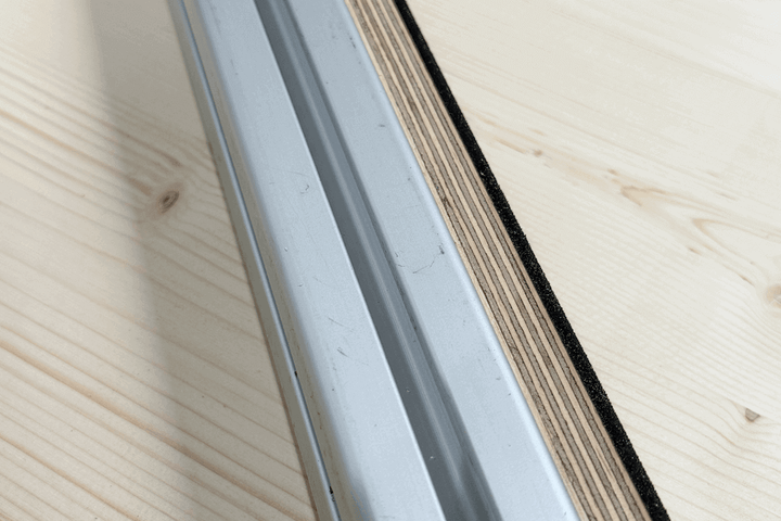 Auflageschiene 80cm mit Klemmbolzen Ø 20 mm B - Ware