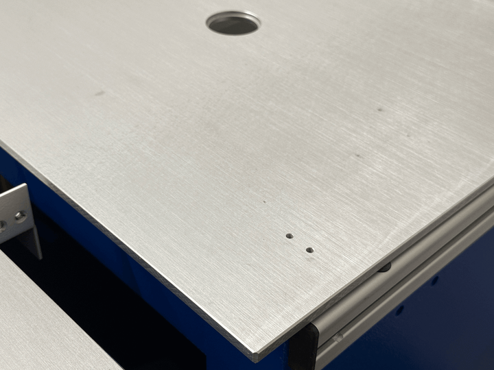 RUWI Frästisch Basic mit Prototyp Deckelplatte