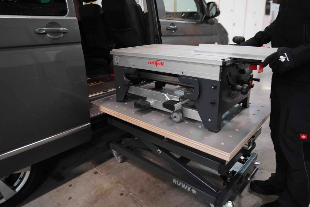 RUWI lift table Premium clamping technology package