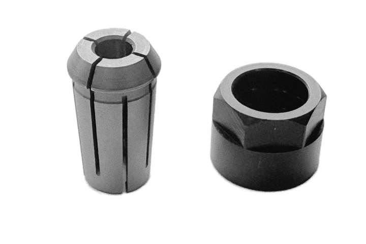 Performance router table collet chuck with union nut