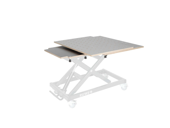 Table top HPL swivel - perforated grid panel - RUWI I Tools for wood professionals